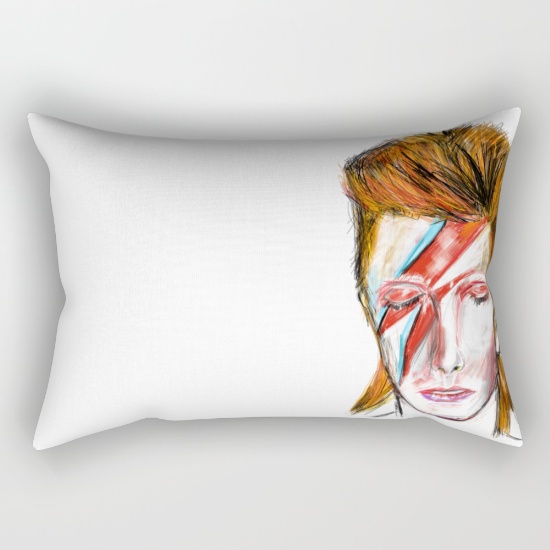 David bowie pillow by James Peart